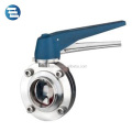 DIN Food Grade Stainless Steel Butt Weld Sanitary Butterfly Valve